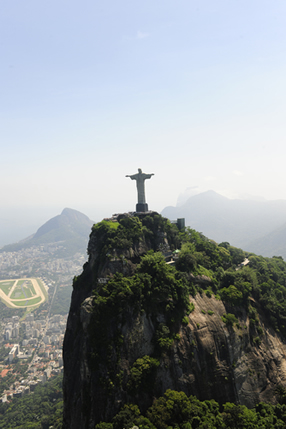 O Cristo Redentor no Morro do Corcovado, Rio de Janeiro