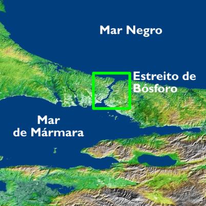A posição geográfica de Bósforo é reveladora de sua importância estratégica